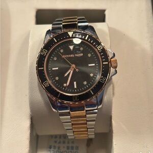 Michael Kors Black and Gold Watch